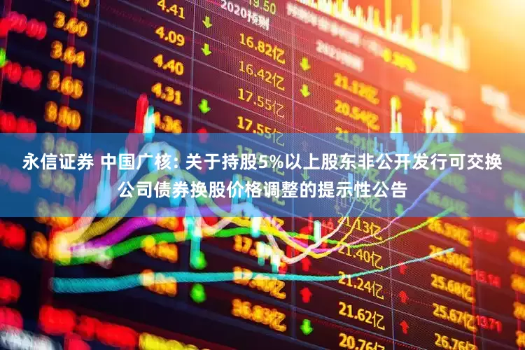 永信证券 中国广核: 关于持股5%以上股东非公开发行可交换公司债券换股价格调整的提示性公告